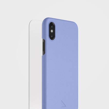 Vista Blue Phone Case & Screen Protection Bundle | agood, iPhone X XS