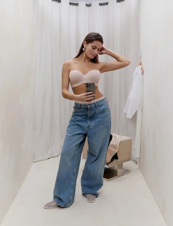 CHANTELLE Norah Bandeau T-Shirt Bra - Cream - D75 x 75