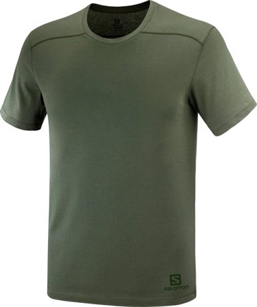 Salomon Men's Essential Solid Men short-sleeved sweaters Green L