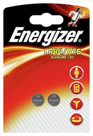ENERGIZER BATTERI LR44/A76 2STK