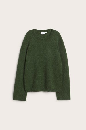 Kappahl | Sweter z dzianiny z mieszanki moheru | Zielony