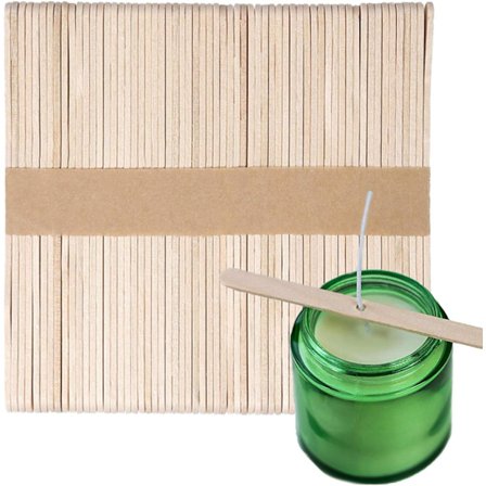 100 stk Trævægeholdere til Stearinlysfremstilling, Lysvæge Center DXGHC