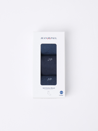 MATCH - Nobel 3 pk sokker - Jean Paul - Str. 40-45 - Herre - Pysjamas & Undertøy - Blå - 72% bomull, 25% polyamid, 3% elastan