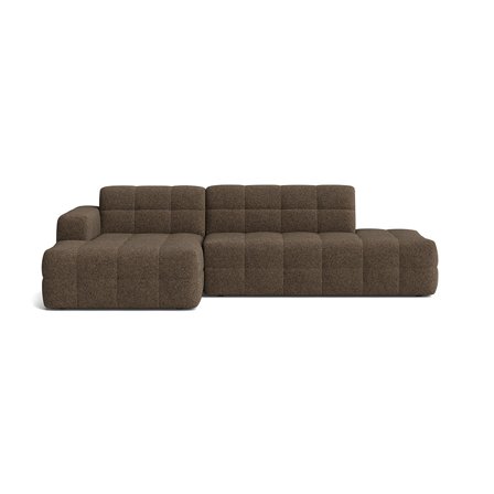 Paris chaiselong sofa, venstrevendt open end - Modesto Brun - 282x162x77cm - Komfortabel Sofa med Chaiselong for ultimativ afslapning