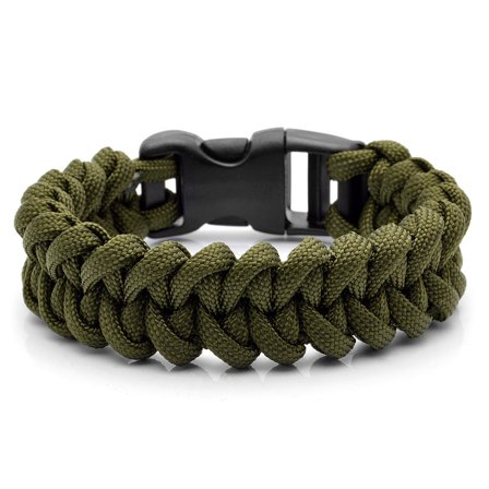 Groene Paracord Leger Armband voor mannen - Paracordarmbanden