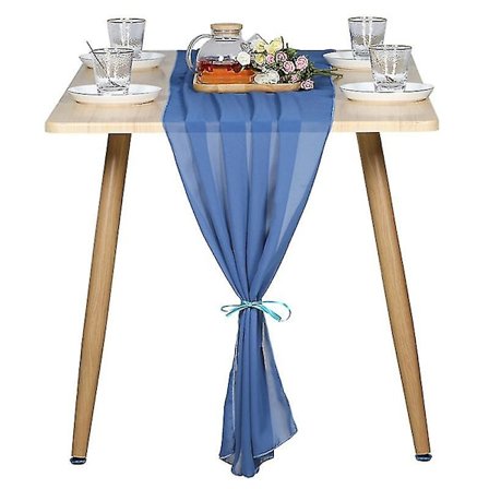 2-pakke 10 fot Blush Pink Chiffon Dugg, Gjennomsiktig 29x120 tommer for Romantisk Bryllupsdekorasjon, Brude- og Babyshower, Bursdag, Landlig 