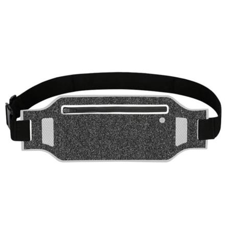 Vedenpitävä urheilukassi - vyötärölaukku Silver one size