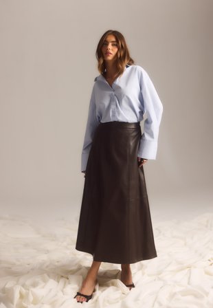 VERO MODA Vmolive Hw Coated Ankle Skirt Vaatteet