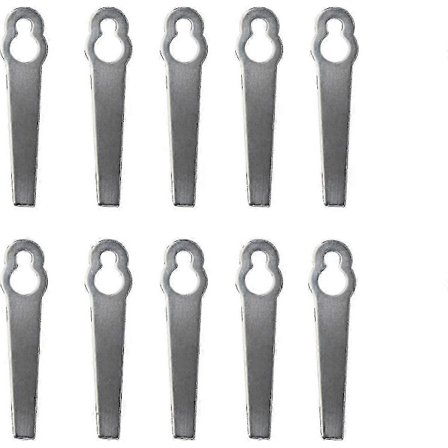 10 stk. metallkantblader, universalt gressklipperblad, erstatningsblader for gresstrimmer