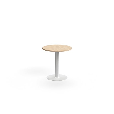 Table VERTICUS, Ø700x720 mm, oak/white