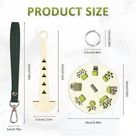 Bärbar Garnhållare för handleden i Trä