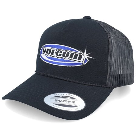 Volcom - Svart trucker Caps - Road Tested Cheese Hat Black A-Frame Trucker @ Hatstore