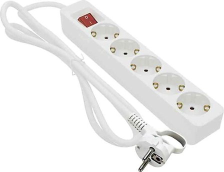 GRENUTTAK 5-VEIS JORD 1M MED BRYTER HVIT