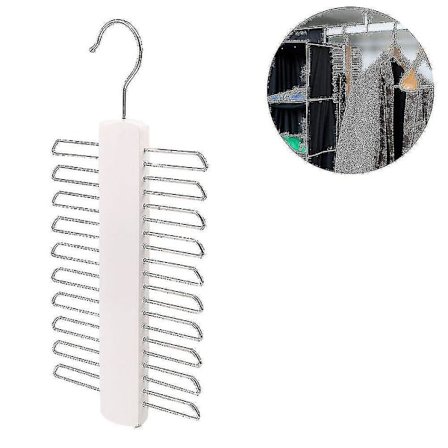 Slips Bælte Stativ Tilbehør Organizer Knagerække (1 stk. - hvid)