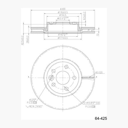 Bromsskiva - Biltema