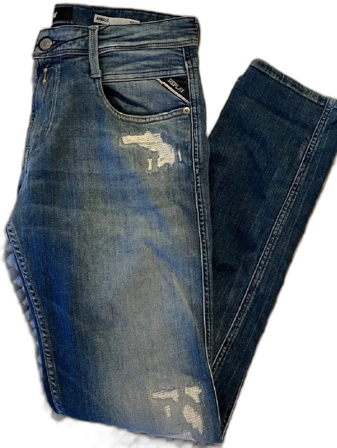 Replay Anbass blå jeans, W30 L32