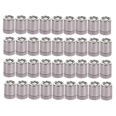 36 kpl Miniatyyrilamput, Miniatyyri LED-valot askarteluun, Mini-kohdevalot paristokäyttöiset (lämmin valkoinen)