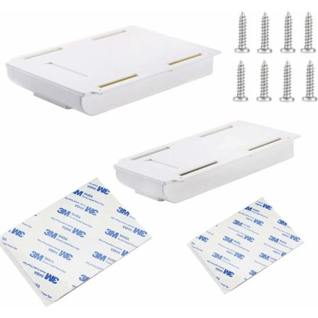 Selvklæbende Hængende Skuffer, Skuffer til Under Skrivebordet, Usynlige Opbevaringsskuffer, Penneholder i Plastik, til Opbevaring af Kontorartikler