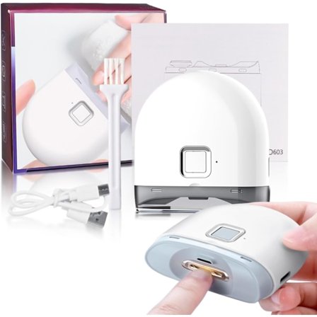 Elektriske Negleklippere Elektriske Negleklippere 2 i 1 Klipning og Slibning Elektriske Negleklippere, 2 Hastigheder med LED-lys, Automatiske 