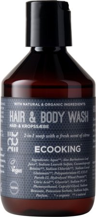ECOOKING Men Hår & Kropssæbe 250 ml, Mænd, Kropspleje, Bad & Brus