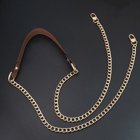 120cm Veske Metallkjeder Skulderveskestropper KAFFE