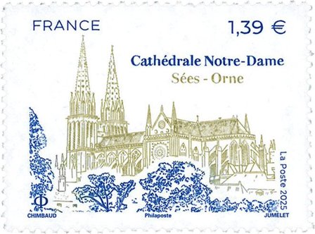 Frankrig - Notre Dame - Postfrisk frimærke