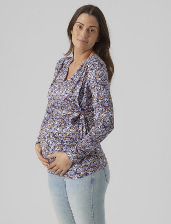 Mamalicious Mlpilar Asta L/S Jrs Top A. - Multi/patterned - L