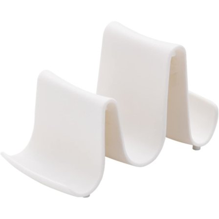 Elegant vit lockhylla ställ, elegant vit