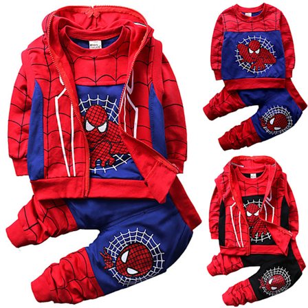 Spiderman Cosplay Sett for Kids Boys Black