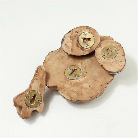 Gammel mand ansigt træ krammer dekoration have kigger gård kunst udendørs skulptur (FMY)