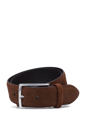 Anderson's Classic Suede Belt Navy 3,5 - Brown - 90