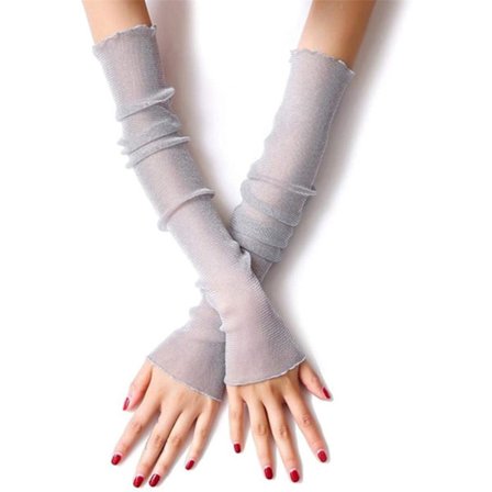 Lysegrå kølende ærmer UV-beskyttelse ærme mænd kvinder Yo