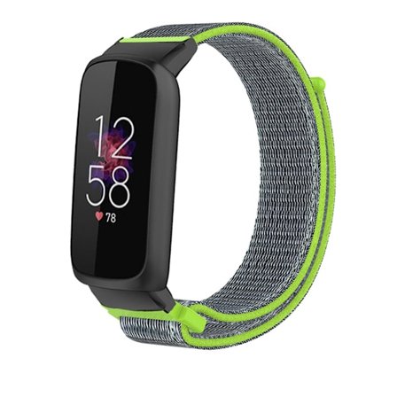 Nylonarmband Fitbit Luxe Grön