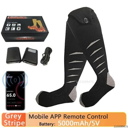 Nye opvarmede sokker 5000mah batteri elektriske opvarmede ski sokker vinter termiske opvarmede fodvarmer sport elektriske feber sokker