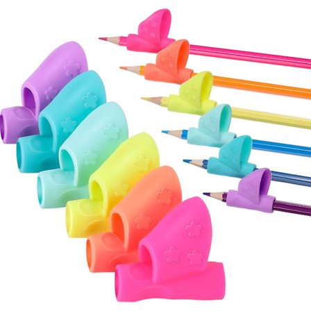 6 stk. blyantholdere til børn - blyantsgreb - værktøj til korrektion af skrivegreb (FMY)