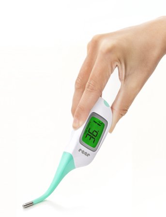 Reer Colourtemp Digital Thermometer With Big Screen - White - ONE SIZE