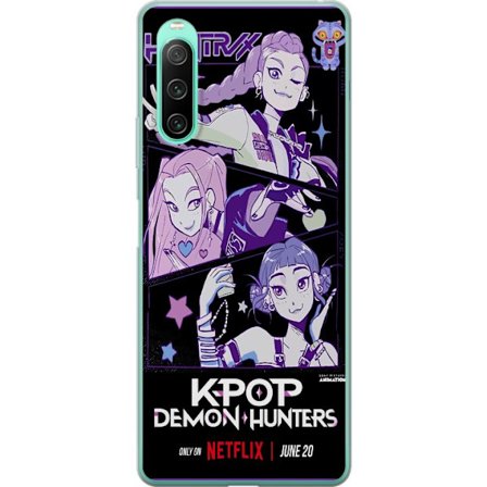 Kompatibelt Mobildeksel til Sony Sony Xperia 10 IV Kpop Demon Jegerne Huntrix Plakat Mira Zoey Rumi Lilla Stjerne Glød
