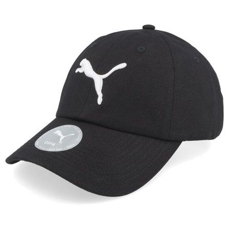 Puma - Svart unconstructed Keps - Essential Puma Cat Bb Cap Black Dad Cap @ Hatstore