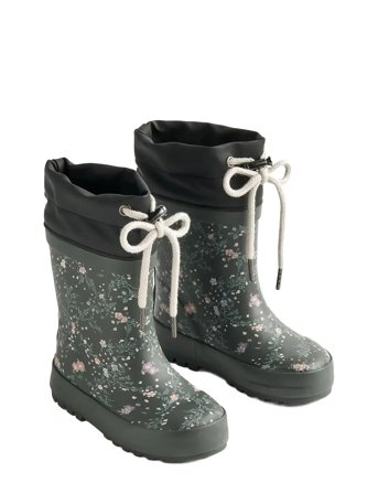 Wheat Rubber Boot Thermo Print - Green - 26