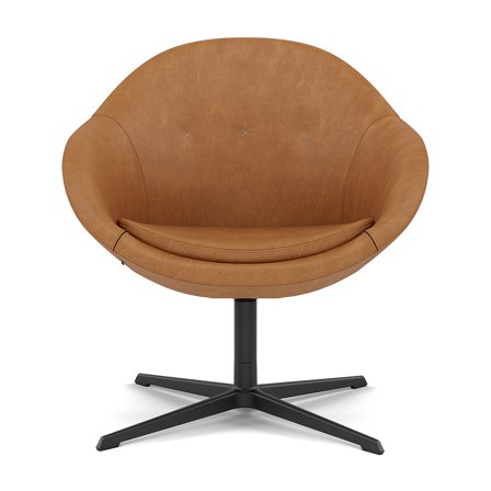 Varier Furniture Kokon Club - Brown Leather - Black base