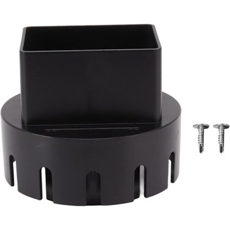 1 stk. Adapter for takrenne til avløpsrør (3" x 4" firkantet takrenne til avløpsrør adapter) Passer