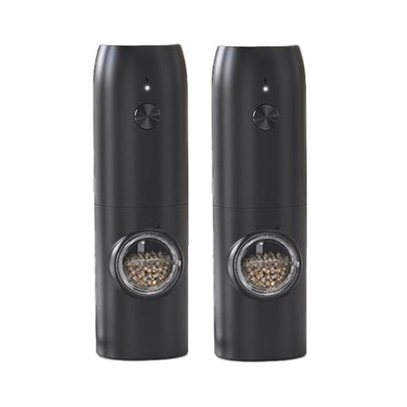 2 kpl sähköinen suola- ja pippurimyllysetti Suolapippurimylly Säädettävä karkeus
