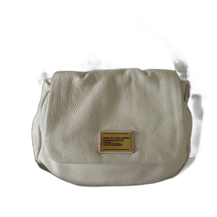 Vit Lil Ukita bag med gulddetaljer