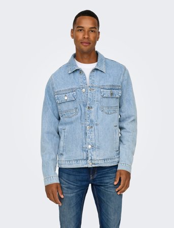 ONLY & SONS Onsduke Lb 2035 Azg Dnm Jacket - Blue - S