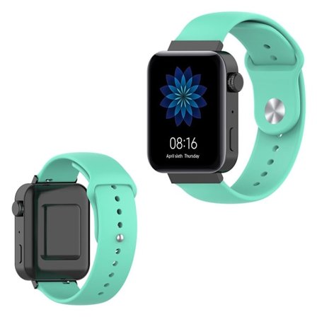Xiaomi Mi Watch solid farve silikone Urrem - Cyan