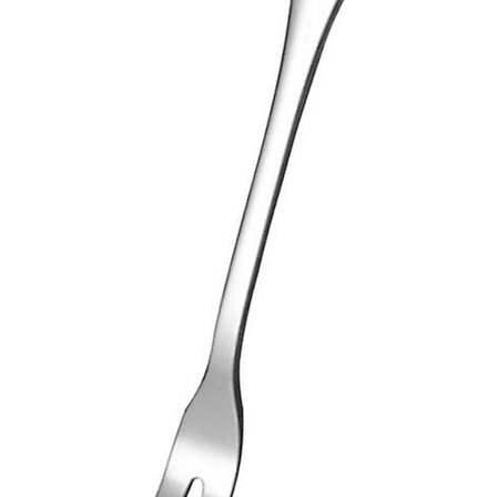 Mini gaffel i rustfritt stål, frukt- og dessertgaffel (12 stk.)