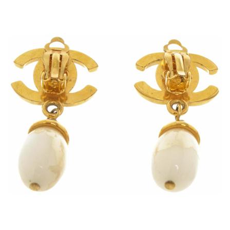 Chanel Vintage Pre-owned Jewellery , Geel , Dames , Maat: ONE Size Vintage Sieraden