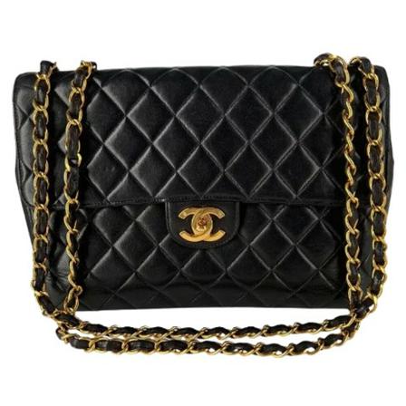 Chanel Vintage, Pre-owned Shoulder Bag Zwart, Dames, Maat:ONE Size,leer