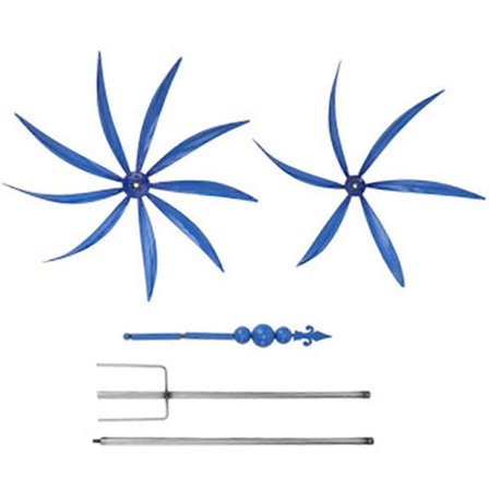 Onnenkukka Tuulimylly, Tuulimylly puutarhanhoitoon ja puutarhaan, Metallinen puutarhatuulimylly, Ulkopiha