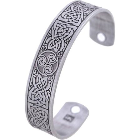 Keltisk Knut Viking Magnetiskt Manschettarmband Irisk Trinity Trin,ZQKLA